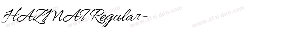HAZMAT Regular字体转换
